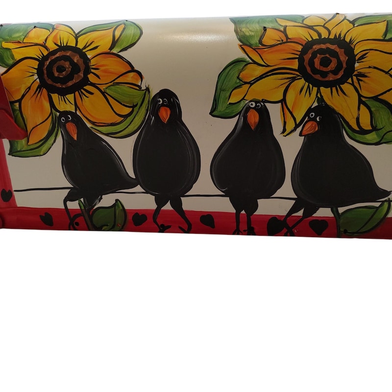 Sunflower Wall Mailbox - Etsy