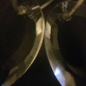 Crystal hoop earrings image 4