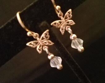 Rose Gold Butterflies