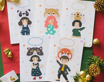 Cute christmas cards | Etsy