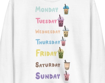 Boba Er'day Sweatshirt, Boba Bubble Tea, Kawaii Sweatshirt, Gifts for Her