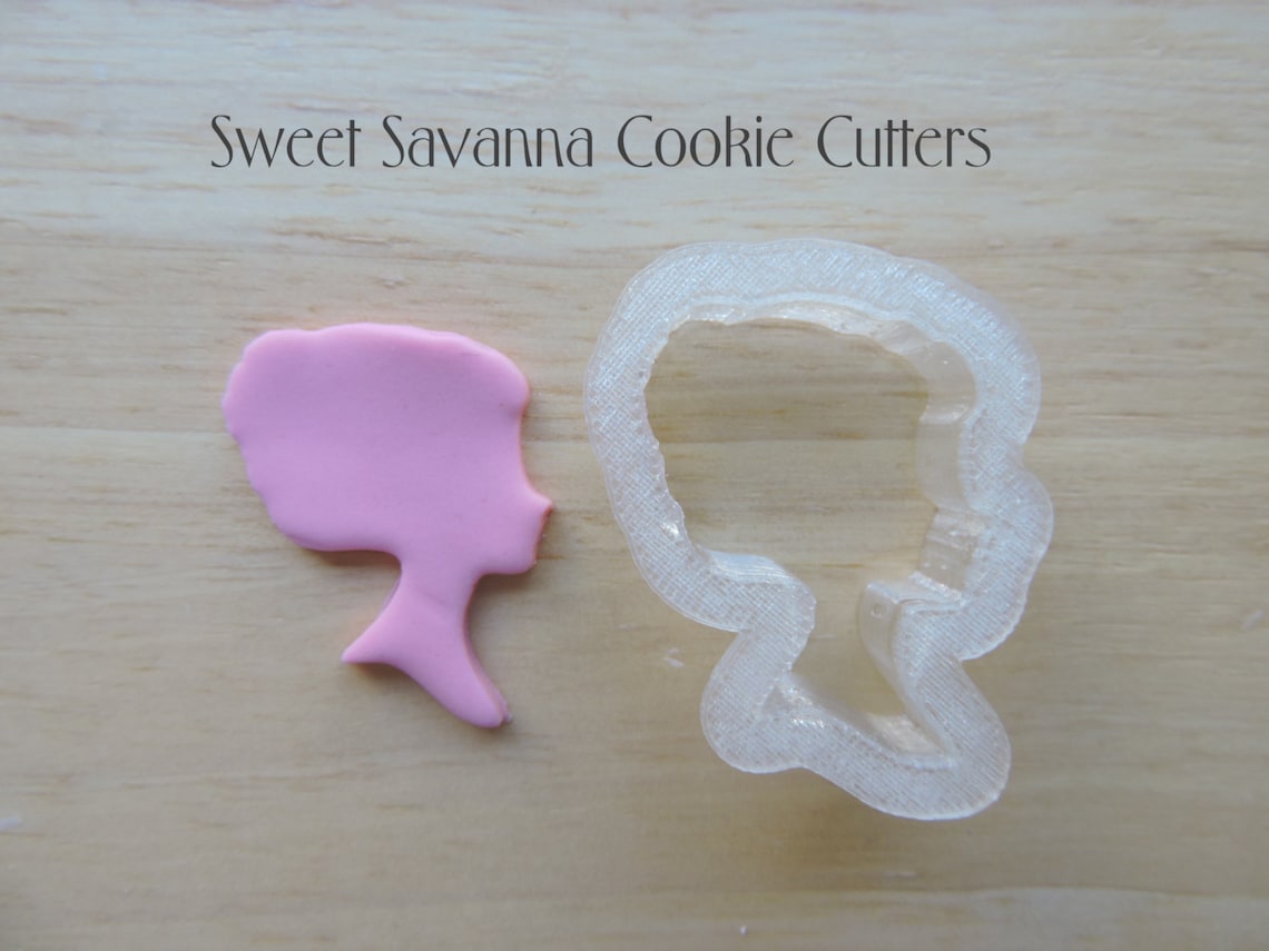 Girl Portrait Silhouette Cookie or Fondant Cutter NO 2 Etsy
