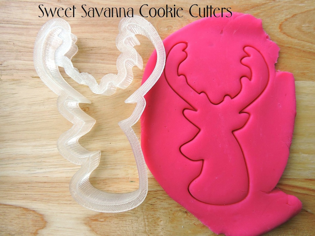 Deer Head Cookie Cutter N2 Stag Head Cookie Cutter Etsy