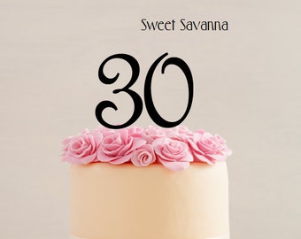 Number Cake Toppers - 4" High . Any number available MADE IN AUSTRALIA