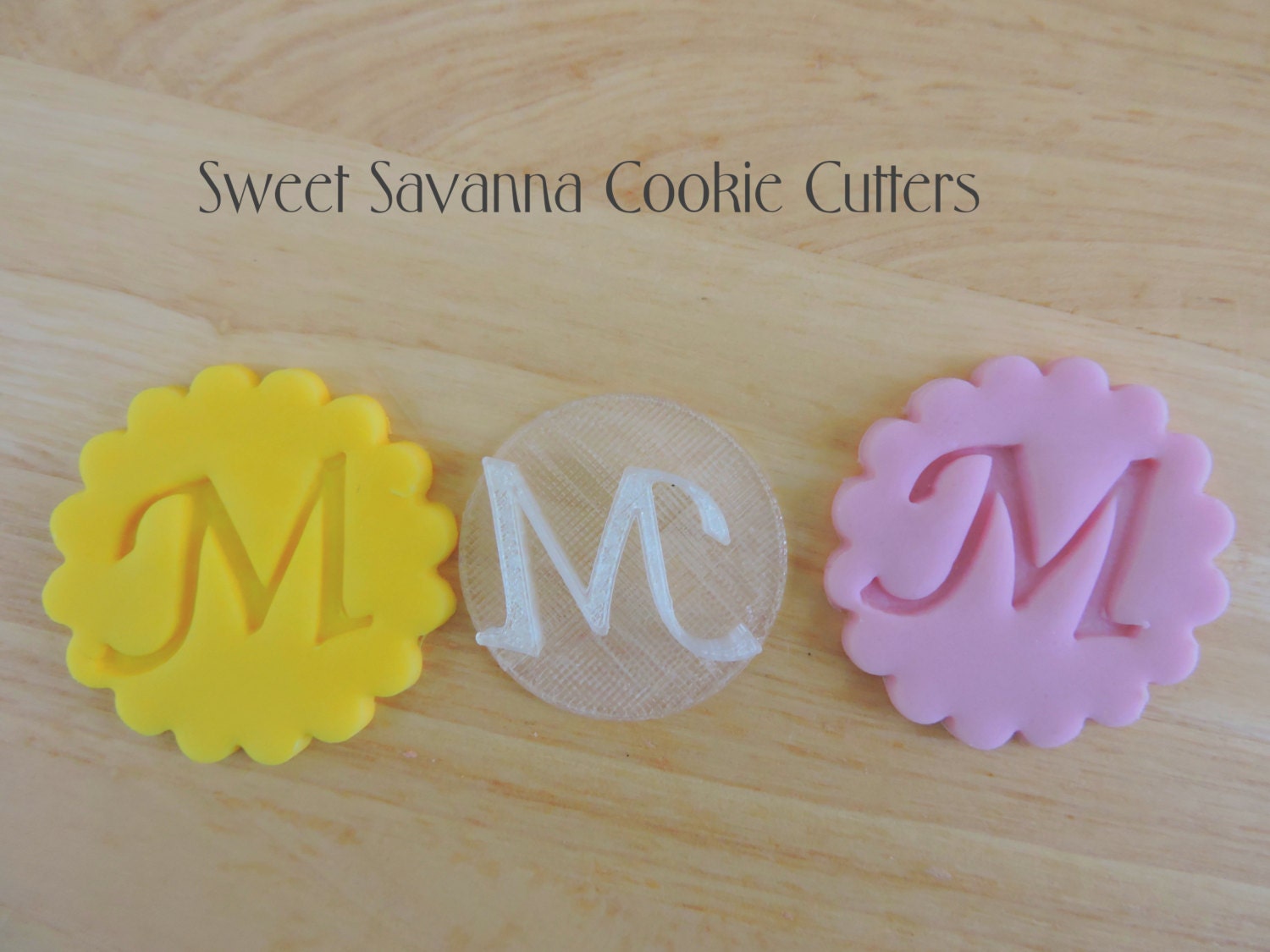 Monogram Fondant Embosser Style 2 Etsy