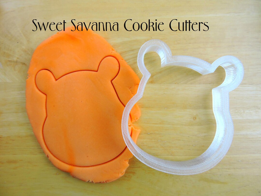 Bear Face Cookie Cutters No4 Animal Face Cookie Cutter Etsy
