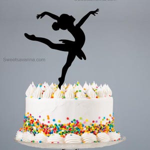 Gymnast Cake Topper-  4 Styles to choose from and over 30 colours