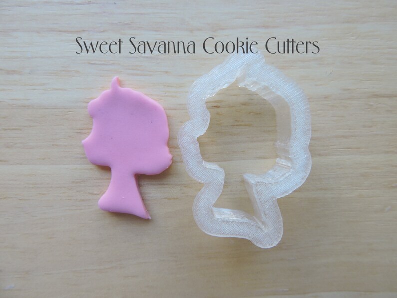 Girl Portrait Silhouette Cookie or Fondant Cutter NO 1 Etsy