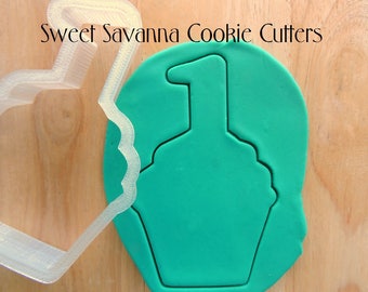 Cupcake with Number Cookie Cutter