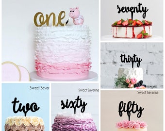 Number Cake Topper