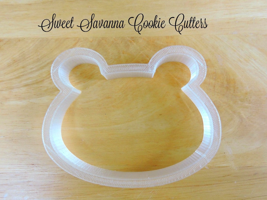 Frog Face Cookie Cutters Animal Face Cookie Cutter Bear Etsy