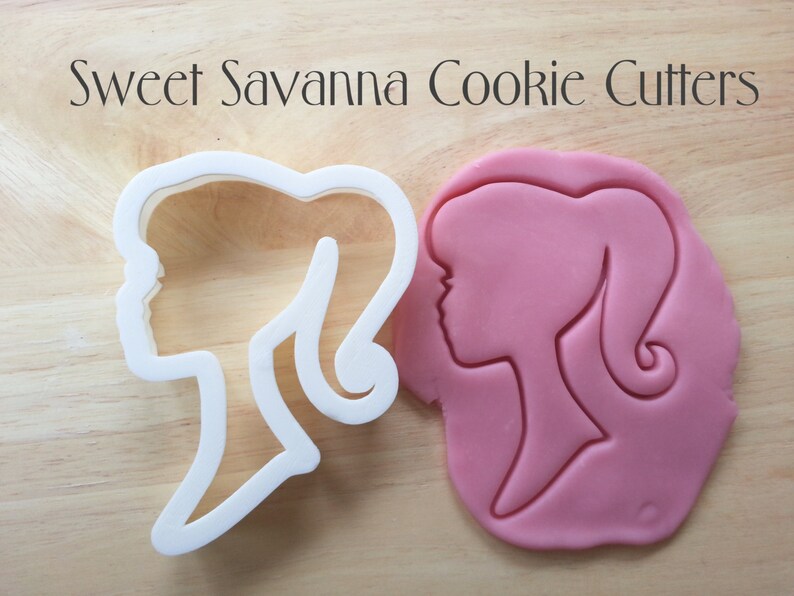 Girl Silhouette Custom Cookie Cutters Etsy