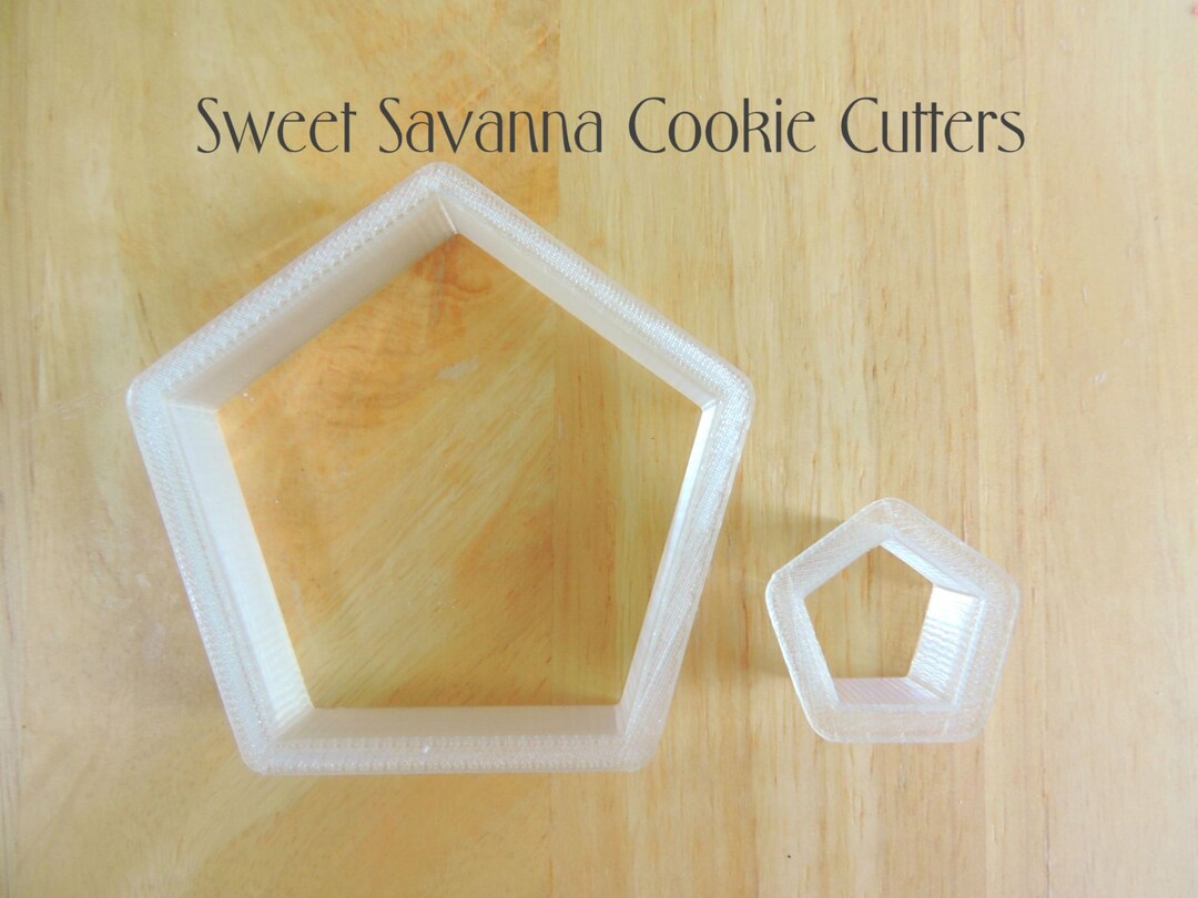 Pentagon Cookie Cutters Different Sizes Available Etsy