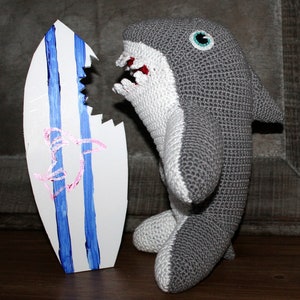 Häkelanleitung für den weißen Hai Harry Bild 2