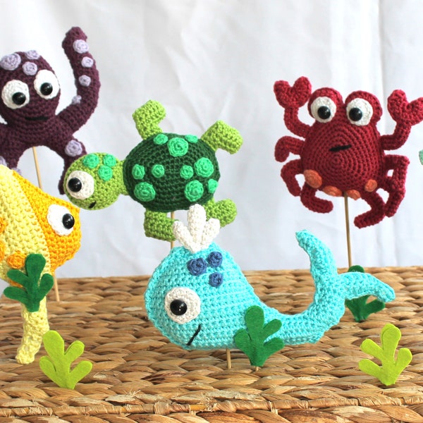 Fish and Co. nursery mobile crochet pattern german version