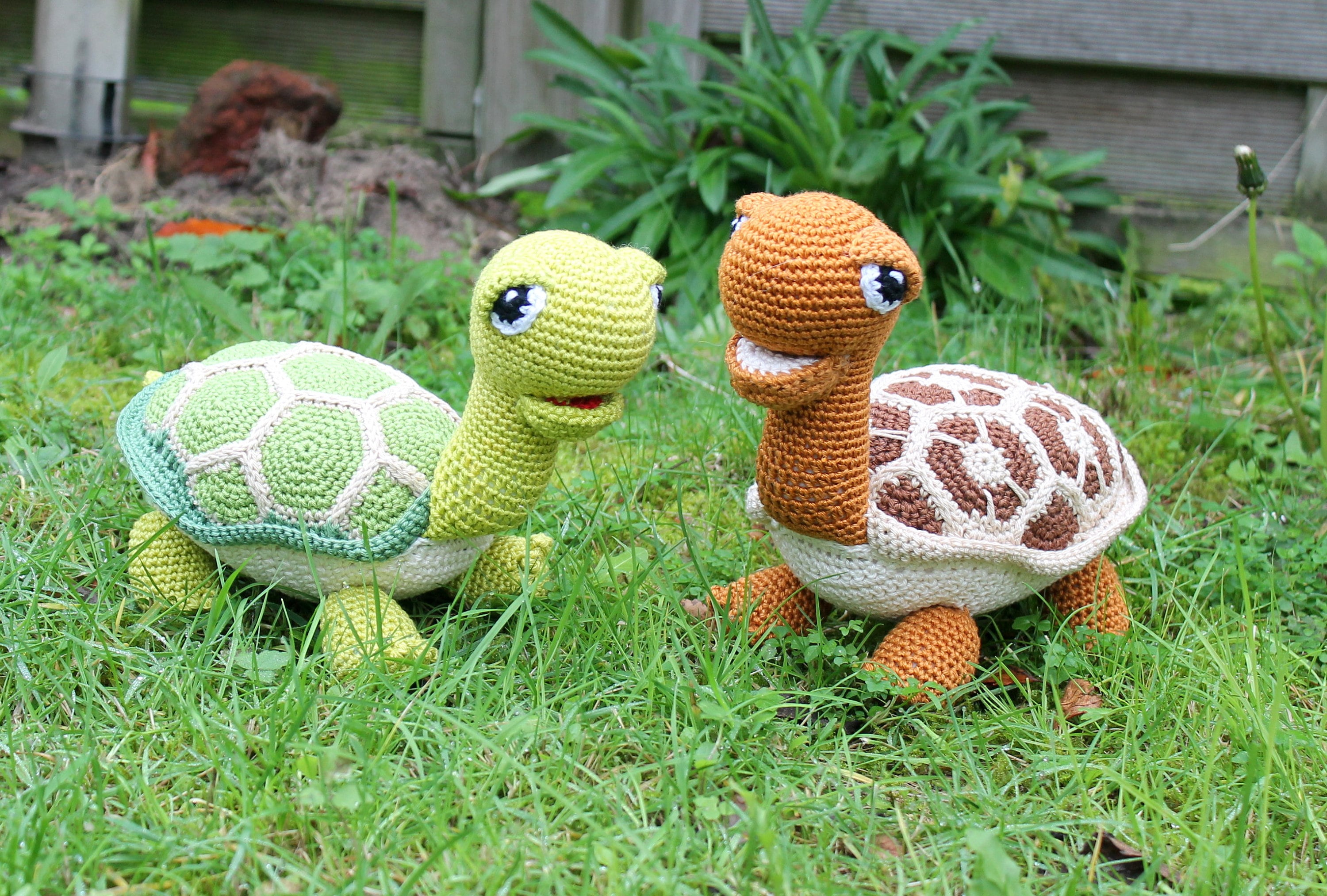 Green and Brown Turtles Package Crochet Pattern in English | Etsy
