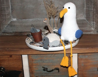 Marvin the Seagull and friends, crochet pattern german version