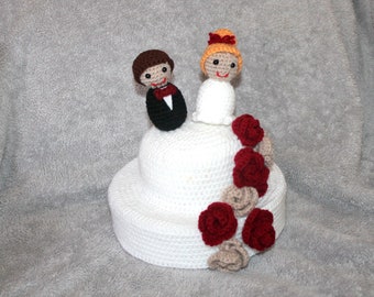 Gâteau de mariage à remplir au crochet