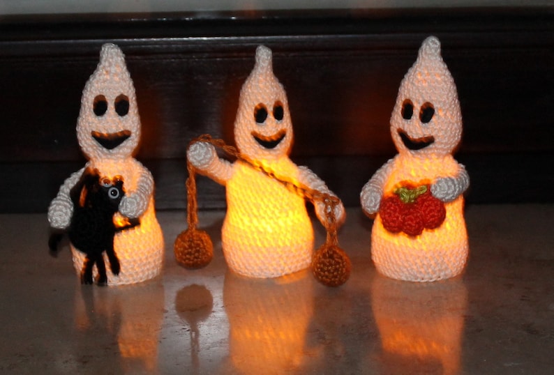 modèle de crochet de fantômes lumineux image 1