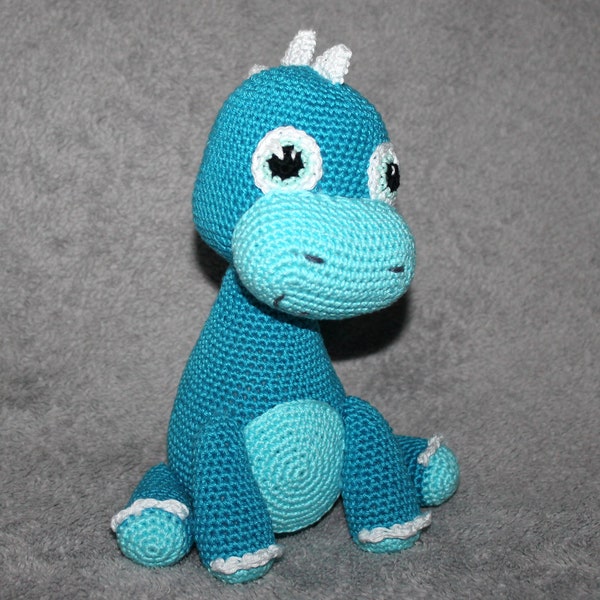 Olaf the baby dinosauer crochet pattern english version