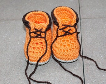Patron au crochet chaussons bébé unisexe 3 tailles