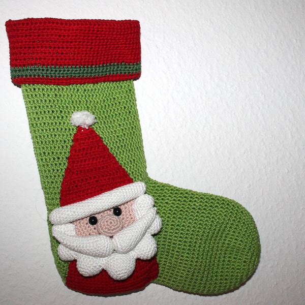 Santa christmas stocking english version