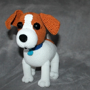 Jack Russel crochet pattern german version