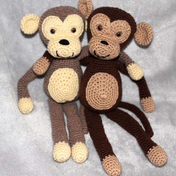 Mo the Monkey crochet pattern german version