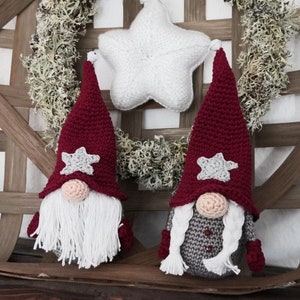 Gnomes Couple crochet pattern, german version