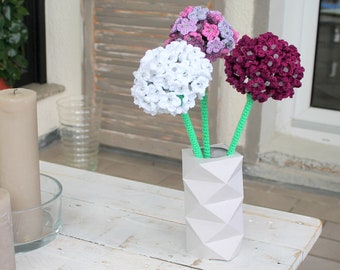 Modello all'uncinetto con palline di fiori giganti allium
