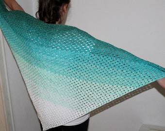 Clear Blue Sea Scarf crochet pattern