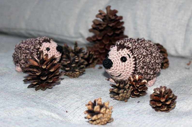 Little hedgehogs Igor and Ines crochet pattern image 2