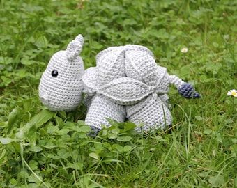 hippo amish puzzle ball crochet pattern english version