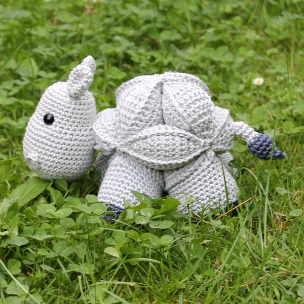 hippo amish puzzle ball crochet pattern english version