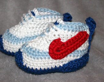 Bottes de basket-ball à motif au crochet chaussures de sport pour bébés et tout-petits en 3 tailles