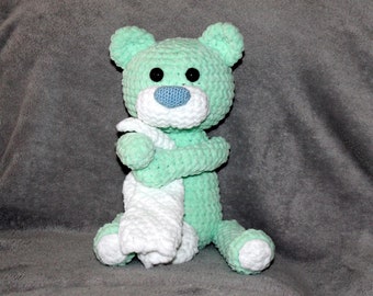 Cuddly soft teddy bear crochet pattern