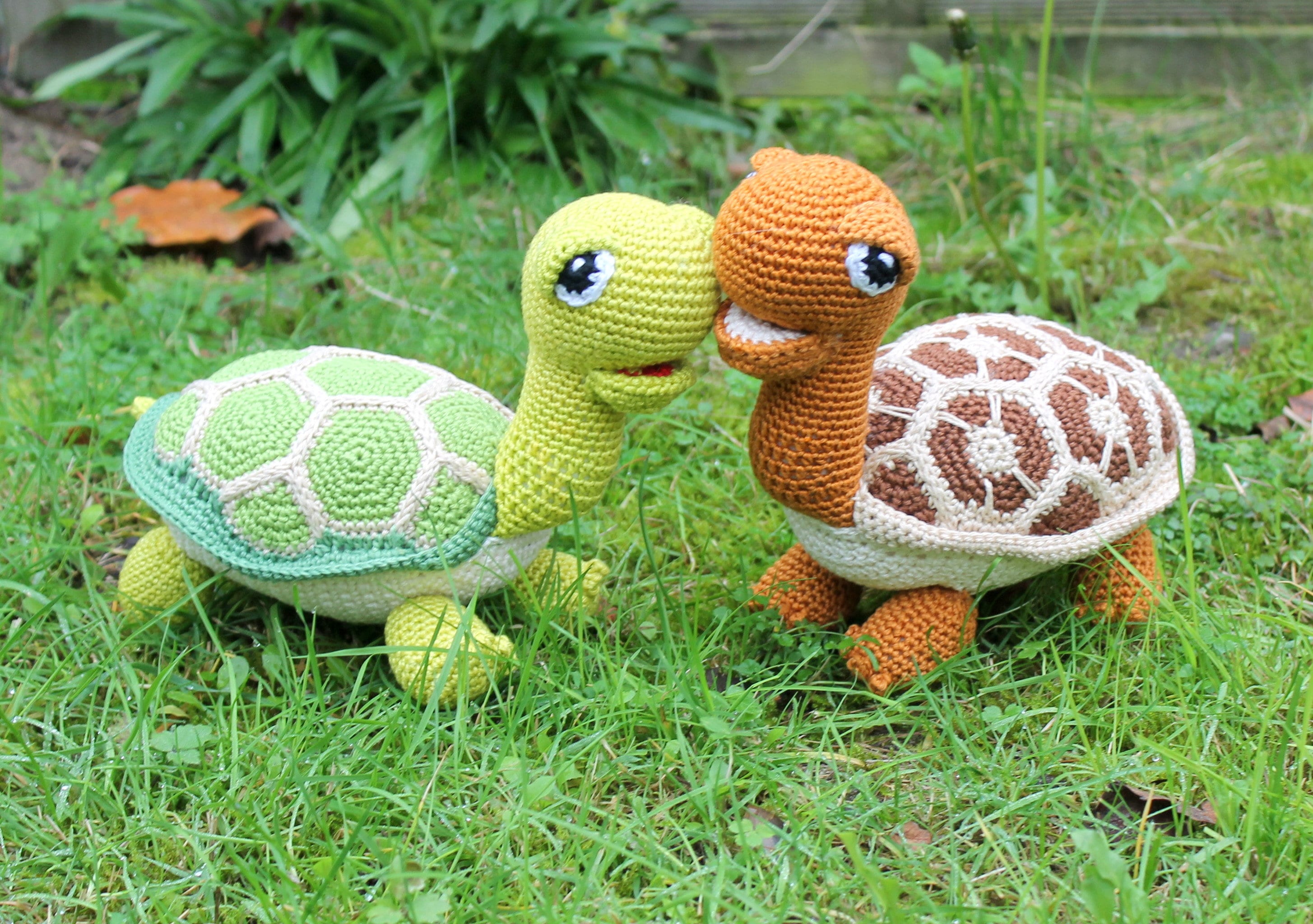 Green and Brown Turtles Package Crochet Pattern in English | Etsy