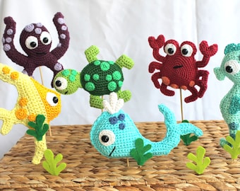 fish and co mobile nursery crochet pattern english version