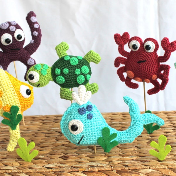 Fish and Co. Schema mobile all'uncinetto versione inglese