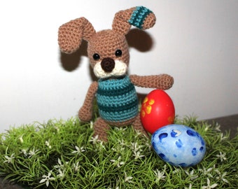 Easter bunny striped crochet pattern