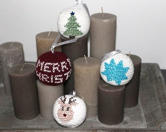 ebook Christmas tree balls embroidered