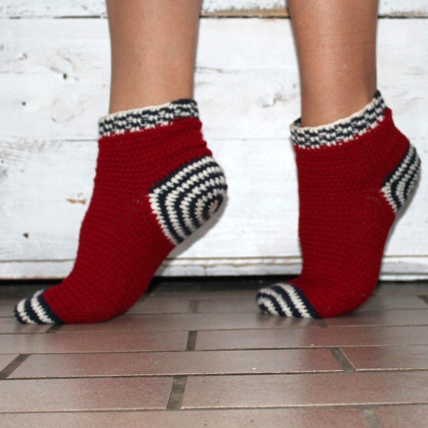 Spiralsocks crochet pattern in 3 different sizes (form 34- 42) english version