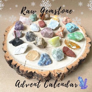 Rock Collection Calendrier de lAvent pour enfants avec 24 pierres  précieuses, minéraux et fossiles, compte à rebours de Noël