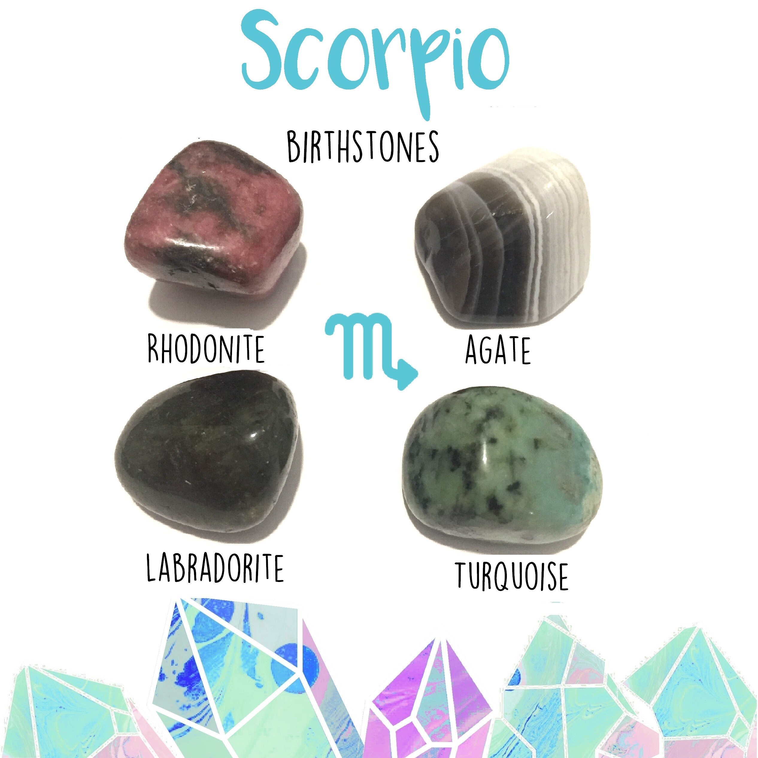 Scorpio Birthstone Gemstone Kit 23 October 21 November 4 Etsy Scorpio Birthstone Gemstone Kit 23 October 21 November 4 Etsy