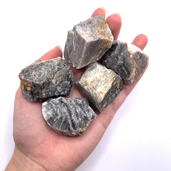 Black Moonstone rough natural raw stone 1"-2"