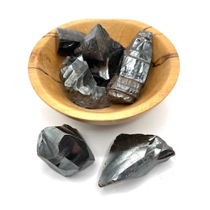 Hematite Crystal Worry Stone