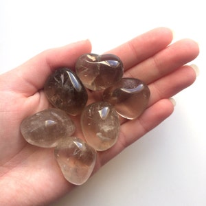 Smoky Quartz Tumbled Stone Natural Gemstone 20-30mm