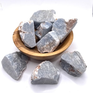 Angelite blue rough natural raw stone 1”- 2.5&quot;