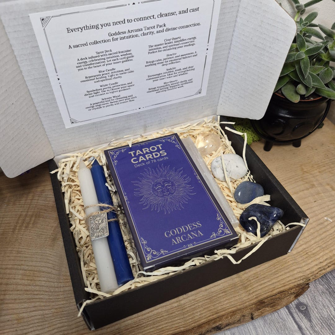 Goddess Arcance Tarot Gift Set – Sacred Feminine Ritual Box - Etsy