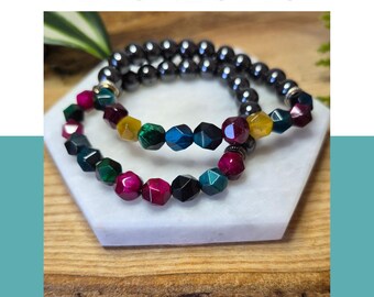 Magnetic Healing Bracelet – Dyed Tiger’s Eye – Strength & Balance Jewellery